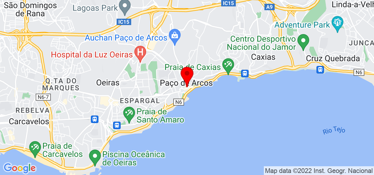 Juan Dom&iacute;nguez - Lisboa - Oeiras - Mapa