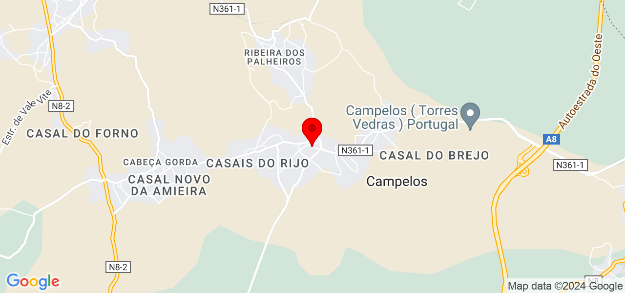 Giovanni - Lisboa - Torres Vedras - Mapa