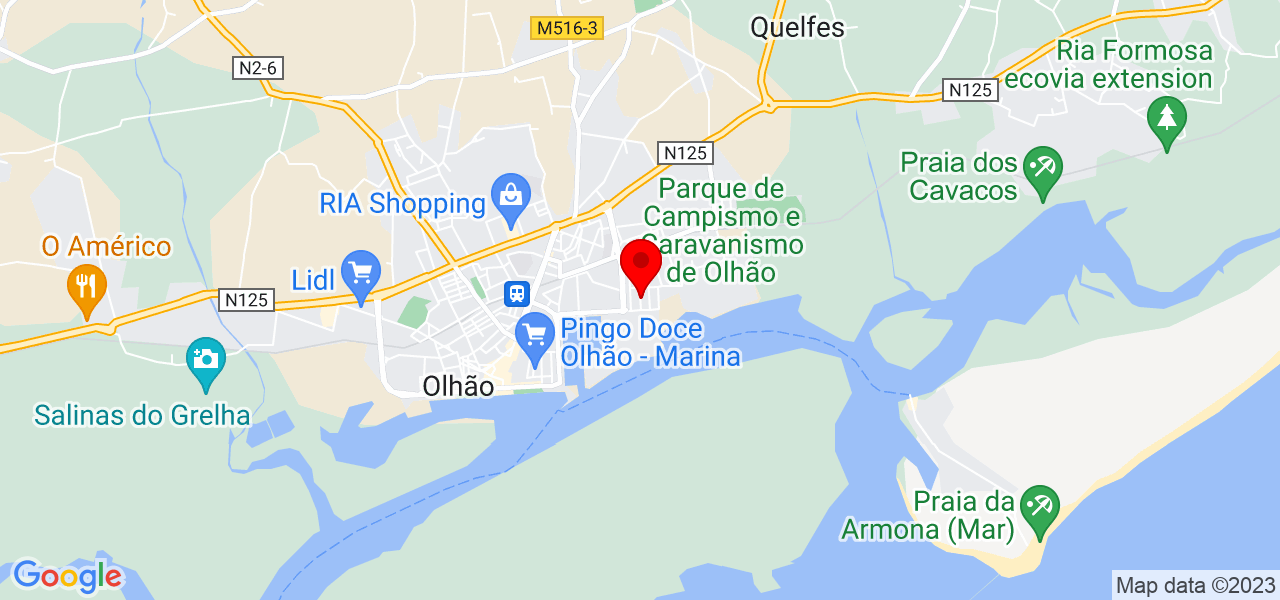 Sandro - Faro - Olhão - Mapa