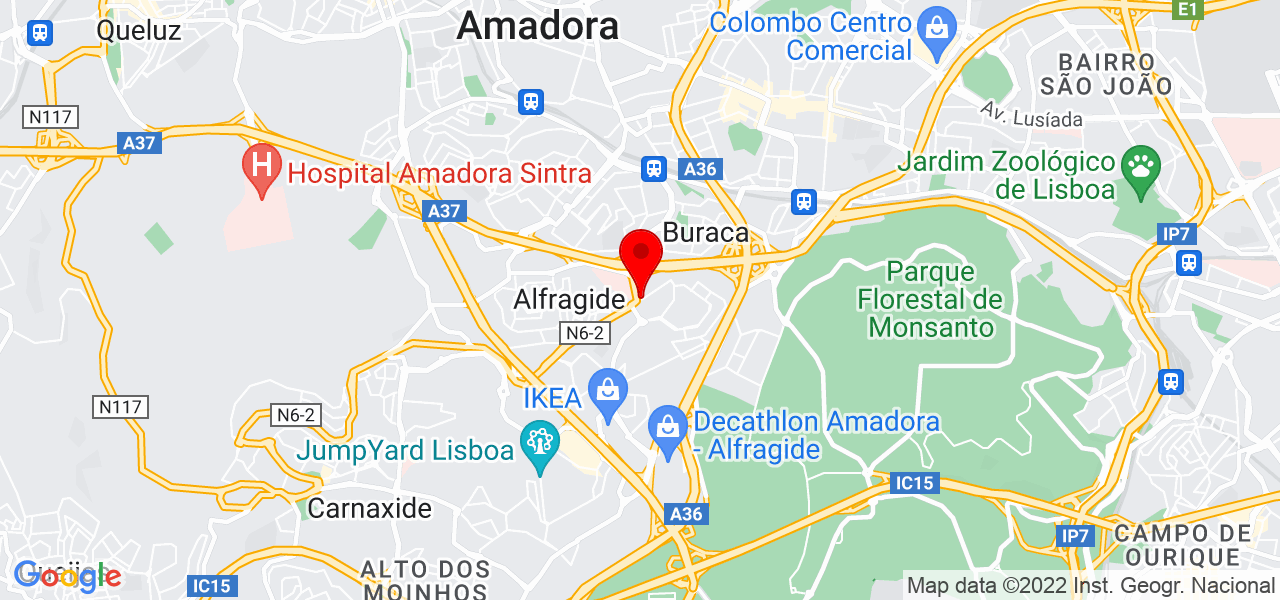 In&ecirc;s Marques - Lisboa - Amadora - Mapa