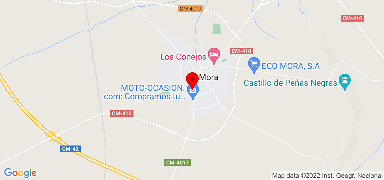 Laura S&aacute;nchez - Castilla-La Mancha - Mora - Mapa