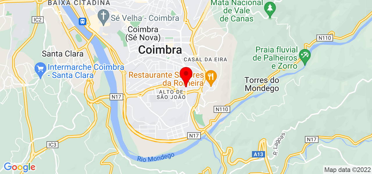 Andreza - Coimbra - Coimbra - Mapa