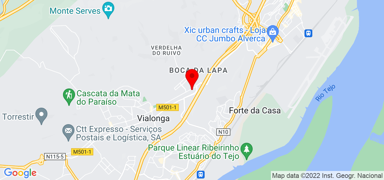 Tereza Moreira - Lisboa - Vila Franca de Xira - Mapa