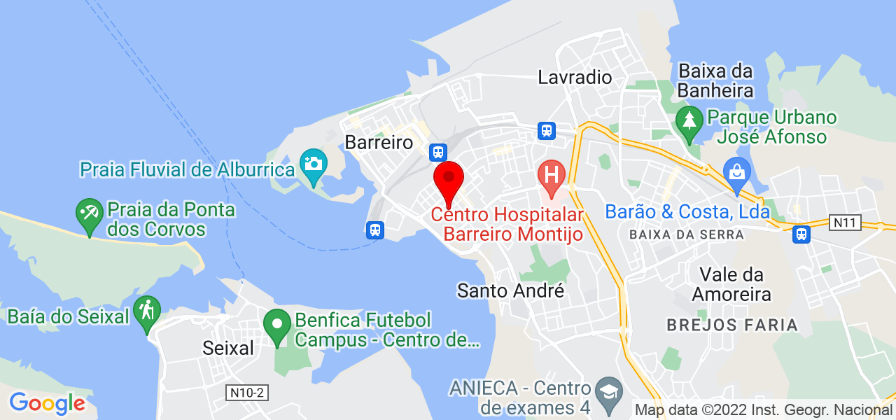 Rui Pereira - Setúbal - Barreiro - Mapa