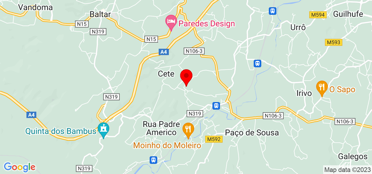Juliana - Porto - Paredes - Mapa