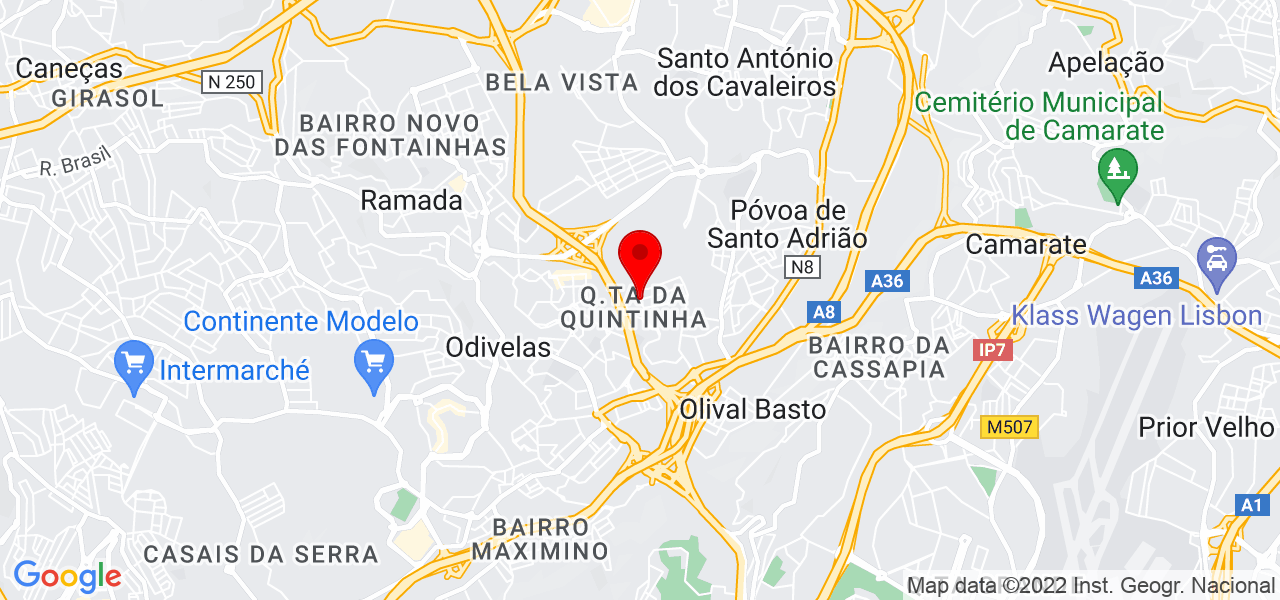 Erica Alves - Lisboa - Odivelas - Karte
