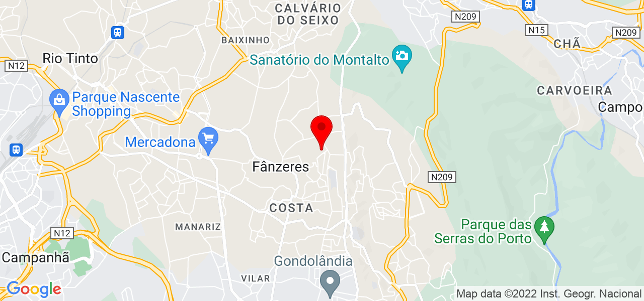 Priscilla Carvalho - Porto - Gondomar - Mapa