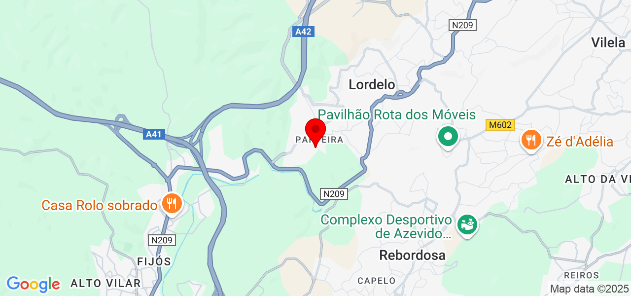 Lisete Ferreira - Porto - Paredes - Mapa