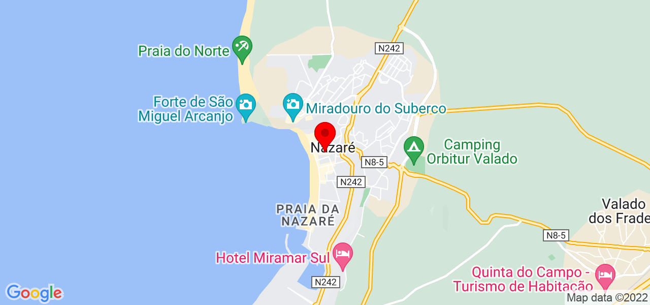 Sof&iacute;a - Leiria - Nazaré - Mapa