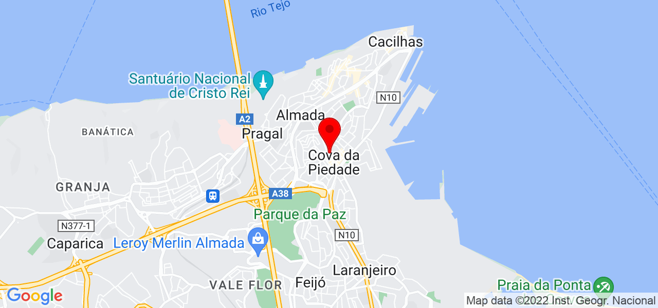 Maura Afonso - Setúbal - Almada - Mapa
