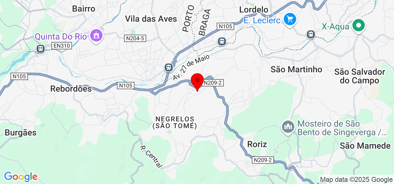 Maitte Vieira - Porto - Santo Tirso - Mapa