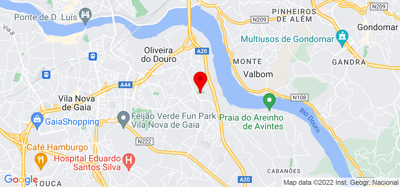 Verónica Conceição Borges - Porto - Vila Nova de Gaia - Map