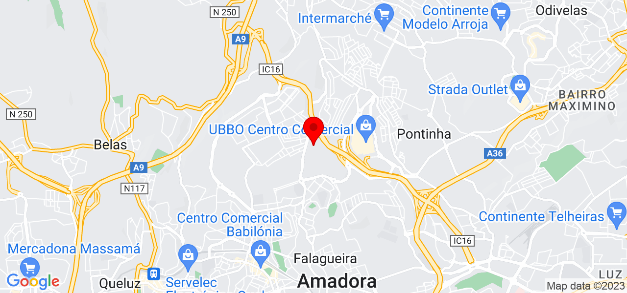 Casimira guia - Lisboa - Amadora - Mapa