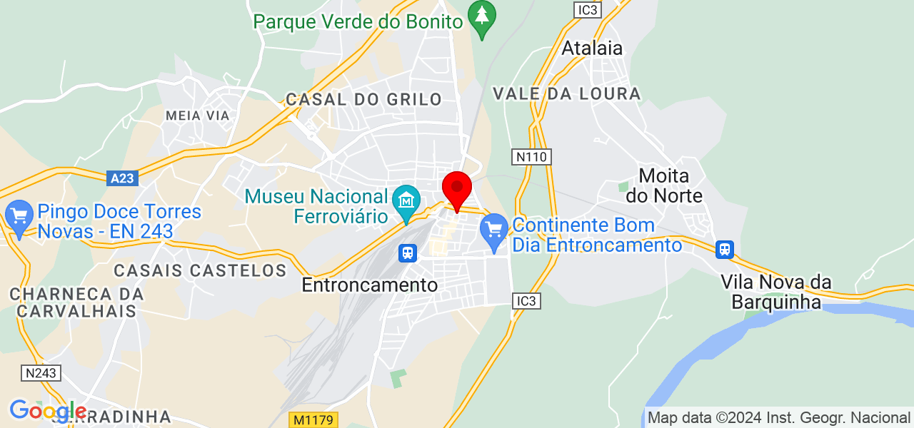 Az&aacute;lea Tagarela Unipessoal Lda - Santarém - Entroncamento - Mapa