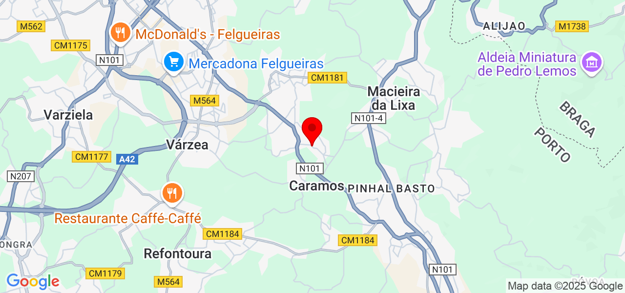 LeticiaTeixeira - Porto - Felgueiras - Mapa