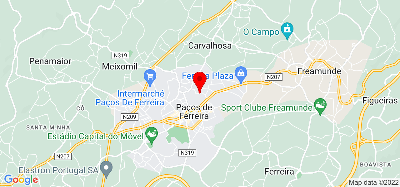Luck Interiores - Porto - Paços de Ferreira - Mapa