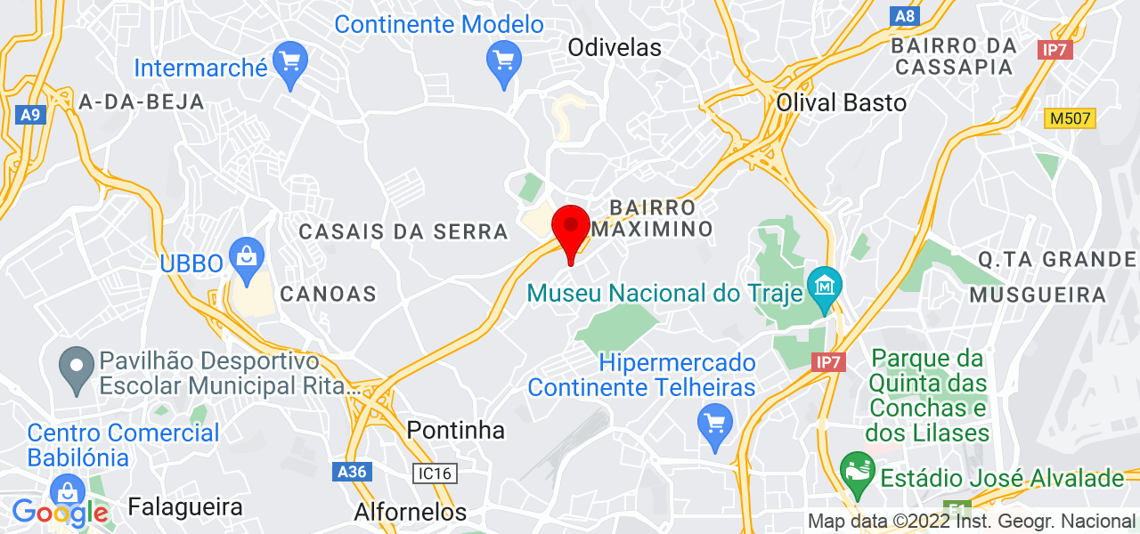 Saeeda Sidiqui - Lisboa - Odivelas - Mapa