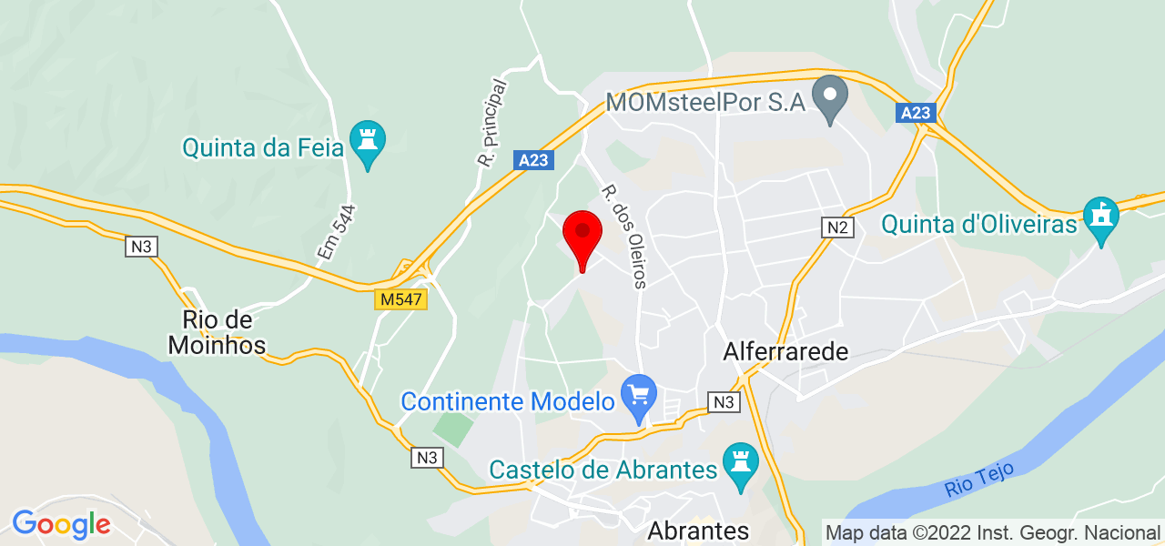 C&aacute;tia Patr&iacute;cia Ferreira Nunes Ferreira - Santarém - Abrantes - Mapa