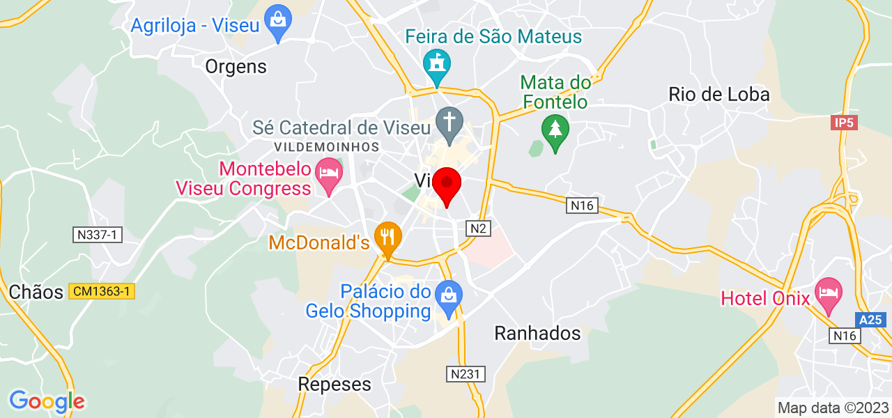 Ant&oacute;nio Ribeiro - Viseu - Viseu - Mapa