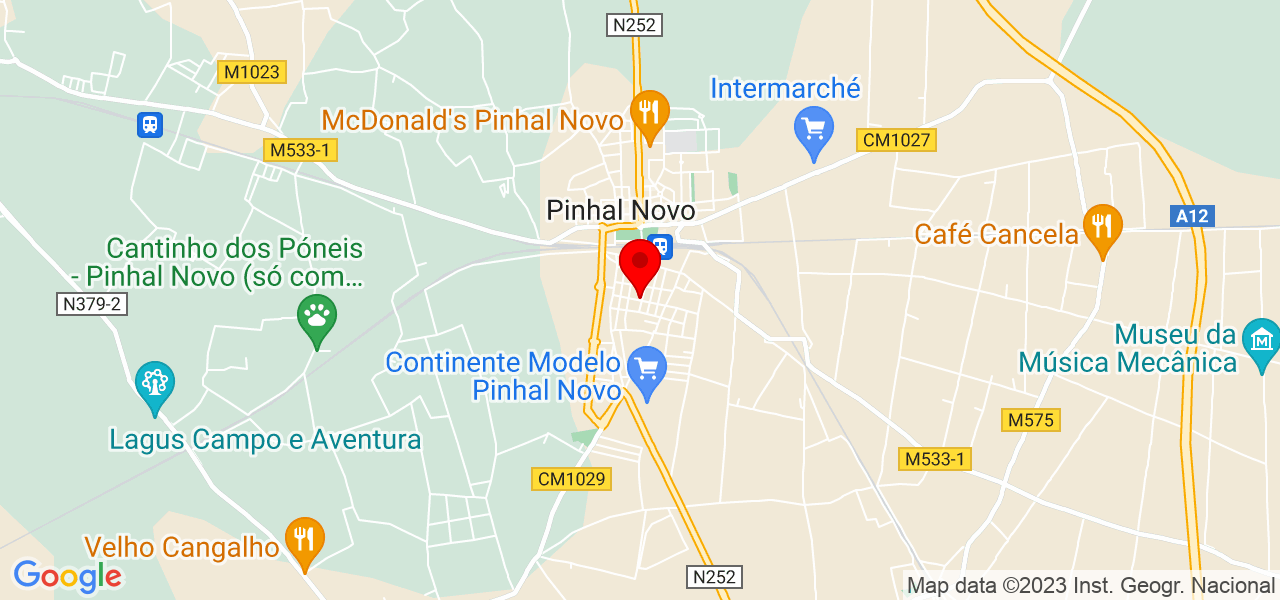 Auxiliar administrativo e Promotora de vendas - Setúbal - Palmela - Mapa