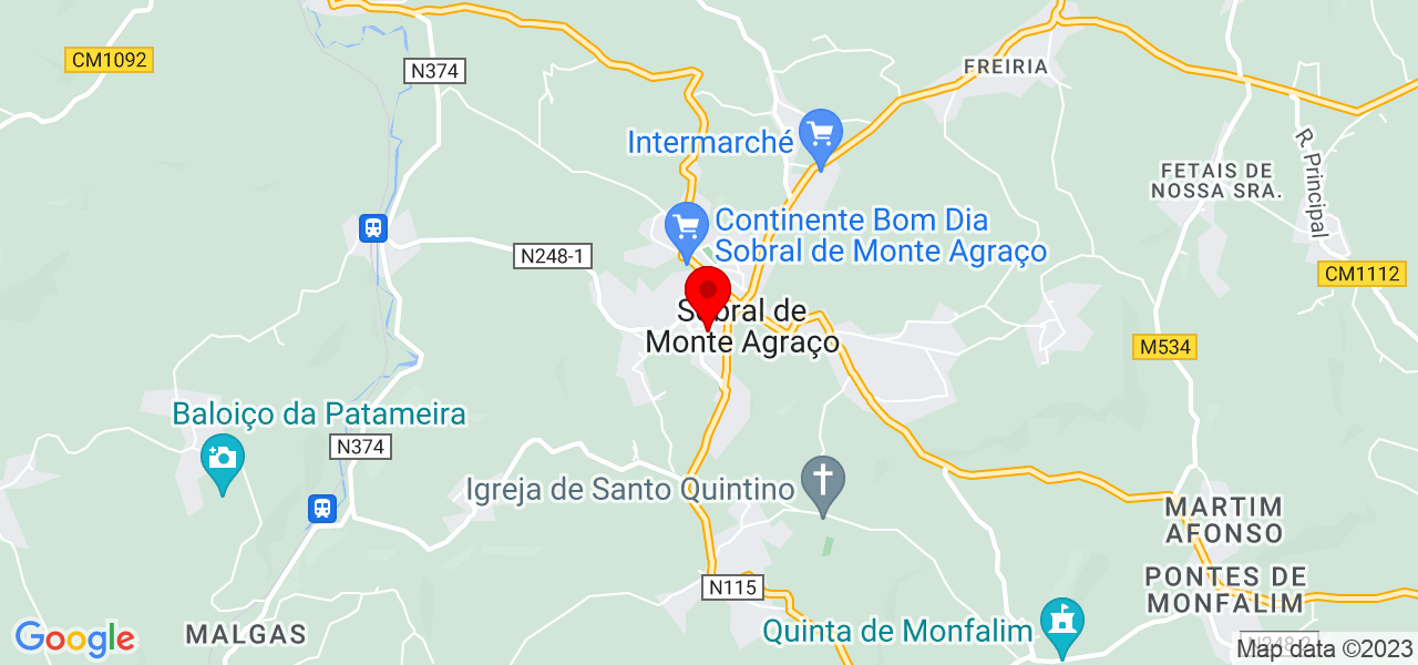 Souza construção e remodelação - Lisboa - Sobral de Monte Agraço - Mapa