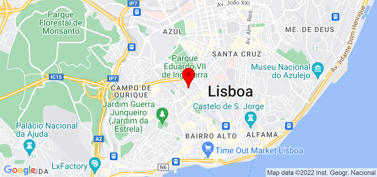 Mafalda Mira - Lisboa - Cascais - Mapa