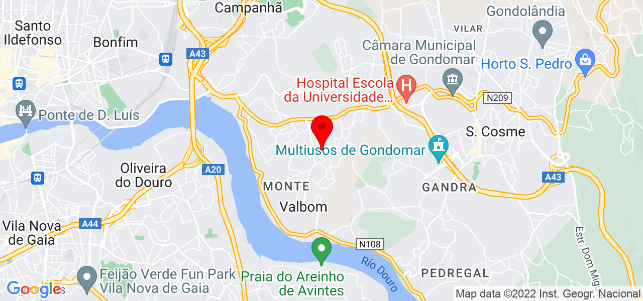 José António - Porto - Gondomar - Mapa