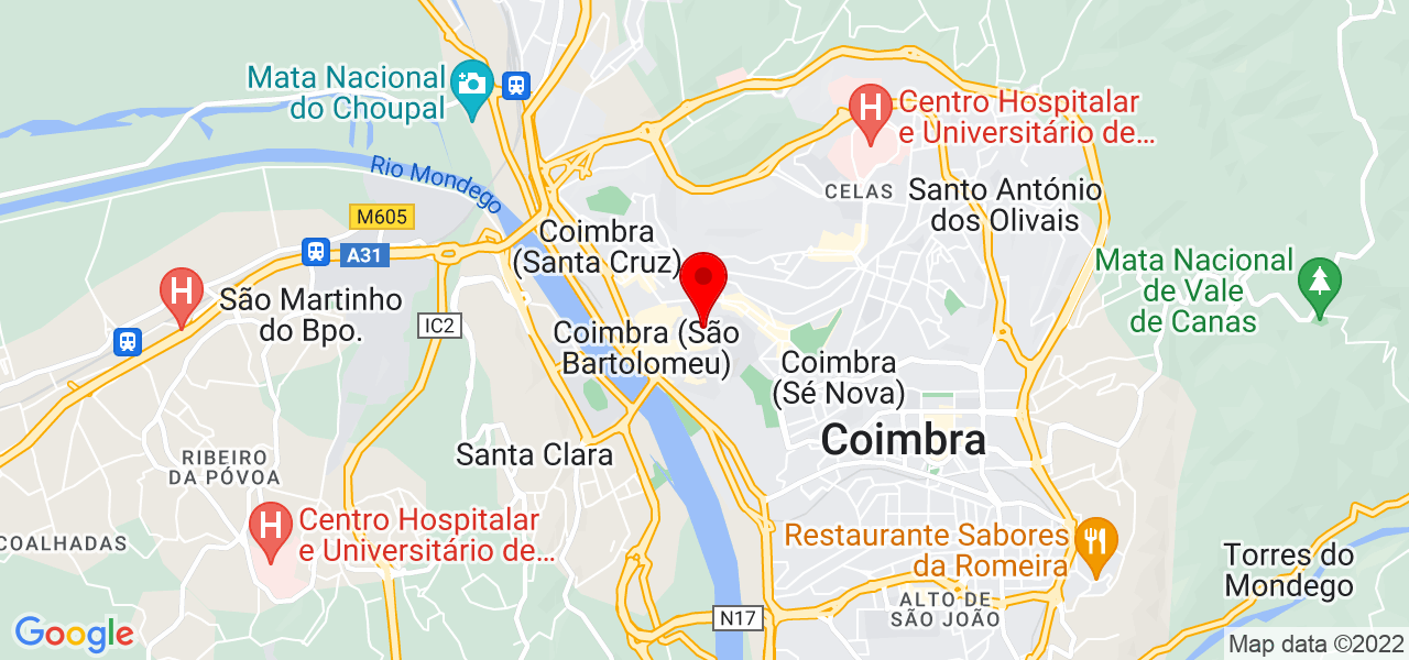 Rozi Castro - Coimbra - Coimbra - Mapa