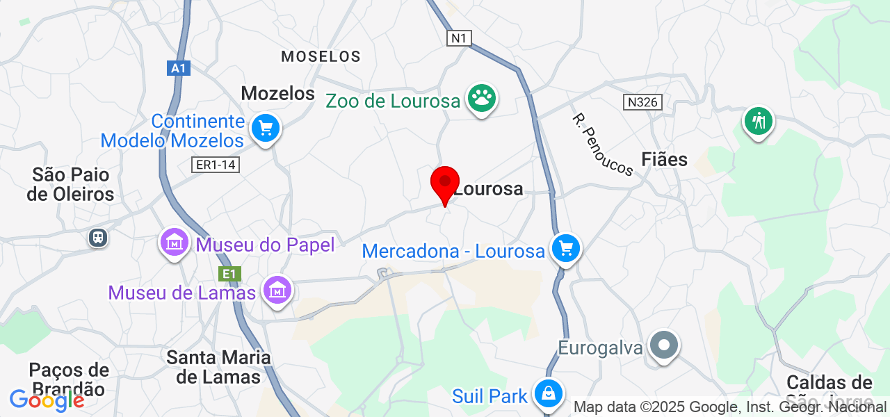 Bárbara Arantes - Aveiro - Santa Maria da Feira - Mapa