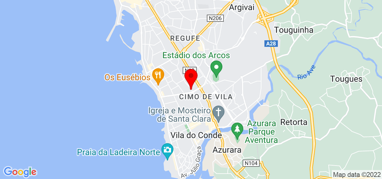 Orelis - Porto - Vila do Conde - Mapa