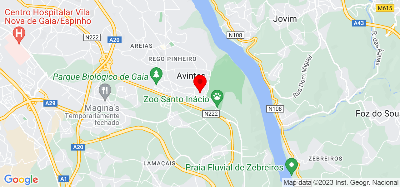 Nat&aacute;lia - Porto - Vila Nova de Gaia - Mapa