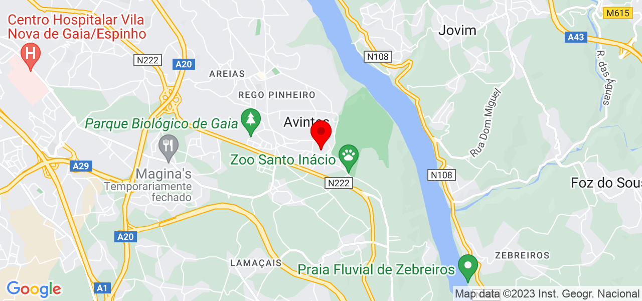 Natália - Porto - Vila Nova de Gaia - Mapa