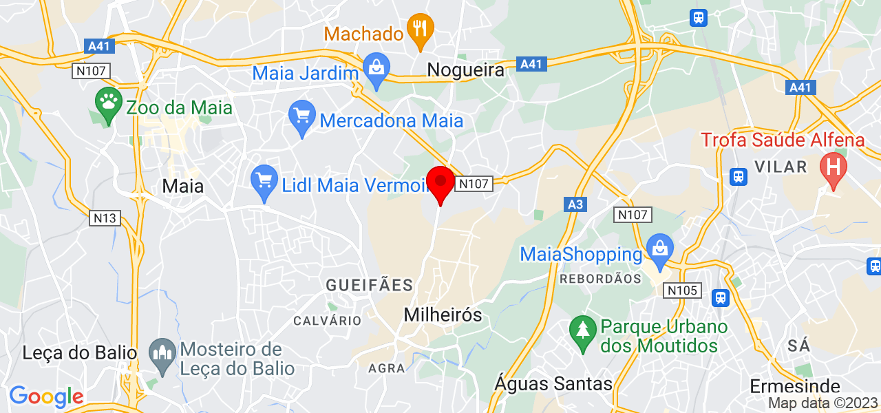 Andreia Ferreira - Porto - Maia - Mapa