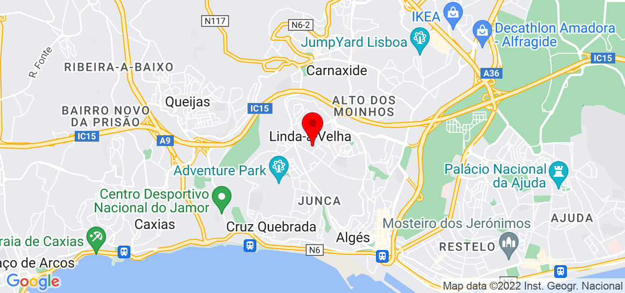Andra - Lisboa - Oeiras - Map