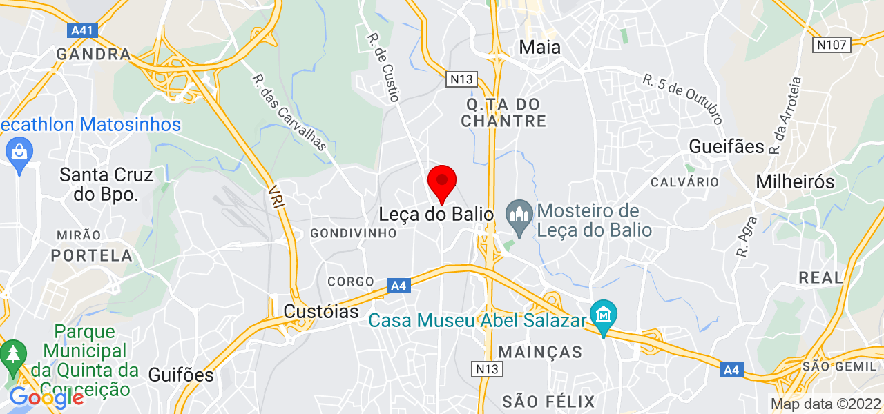 Rita Ribeiro - Porto - Matosinhos - Mapa