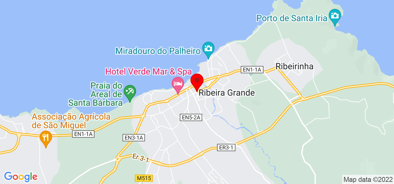 João Folha - Açores - Ribeira Grande - Karte