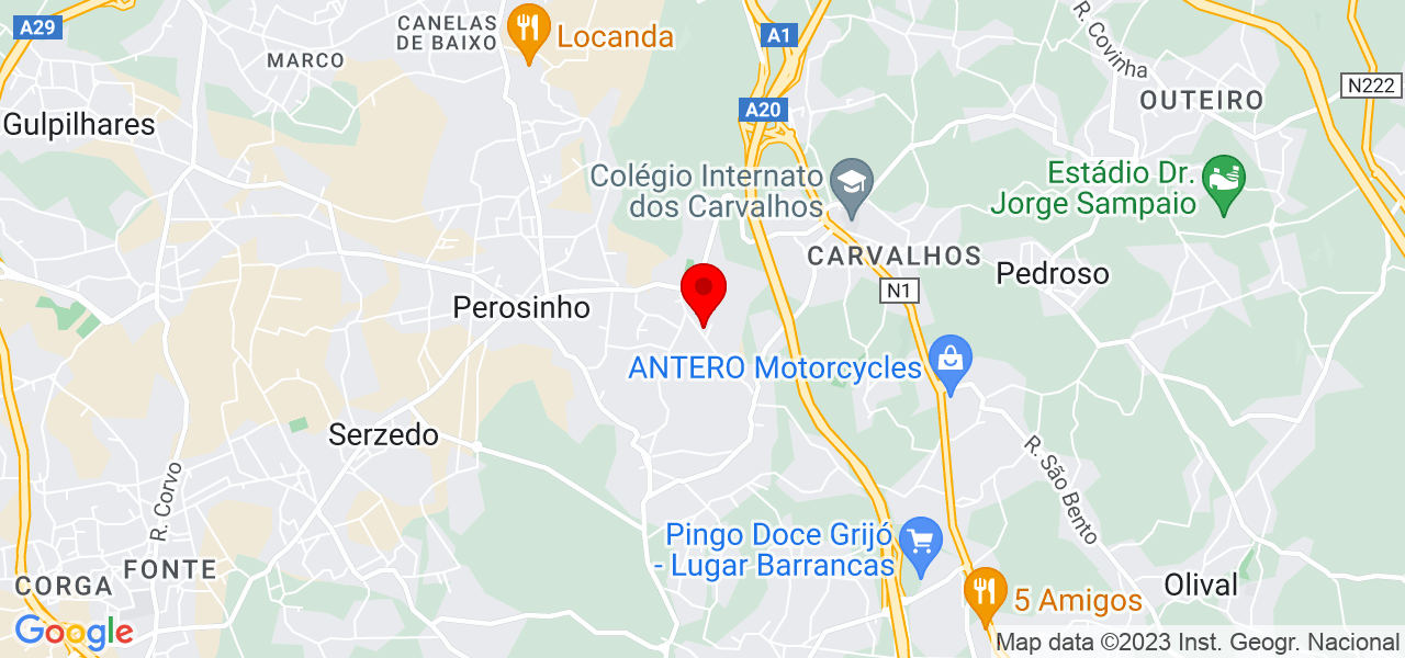 Ricardo Alves - Porto - Vila Nova de Gaia - Mapa