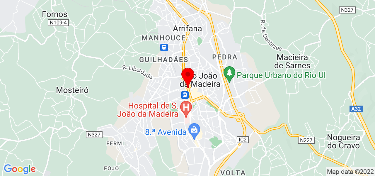 Tom&aacute;s Toscano - Aveiro - São João da Madeira - Mapa