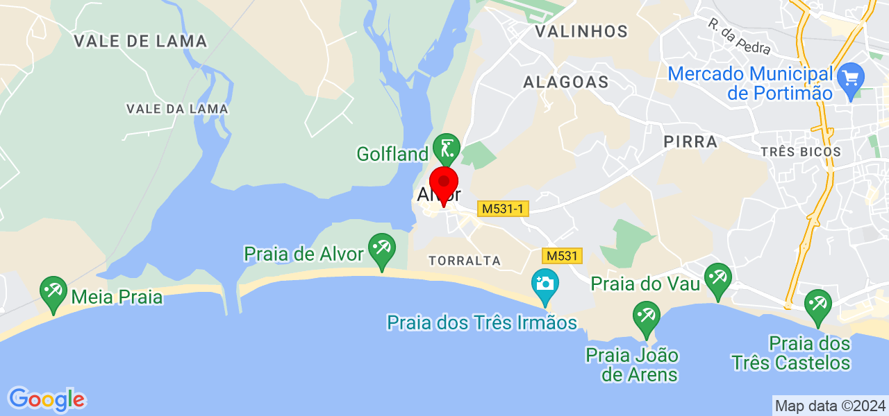 Gustavo Paiva - Faro - Portimão - Mapa