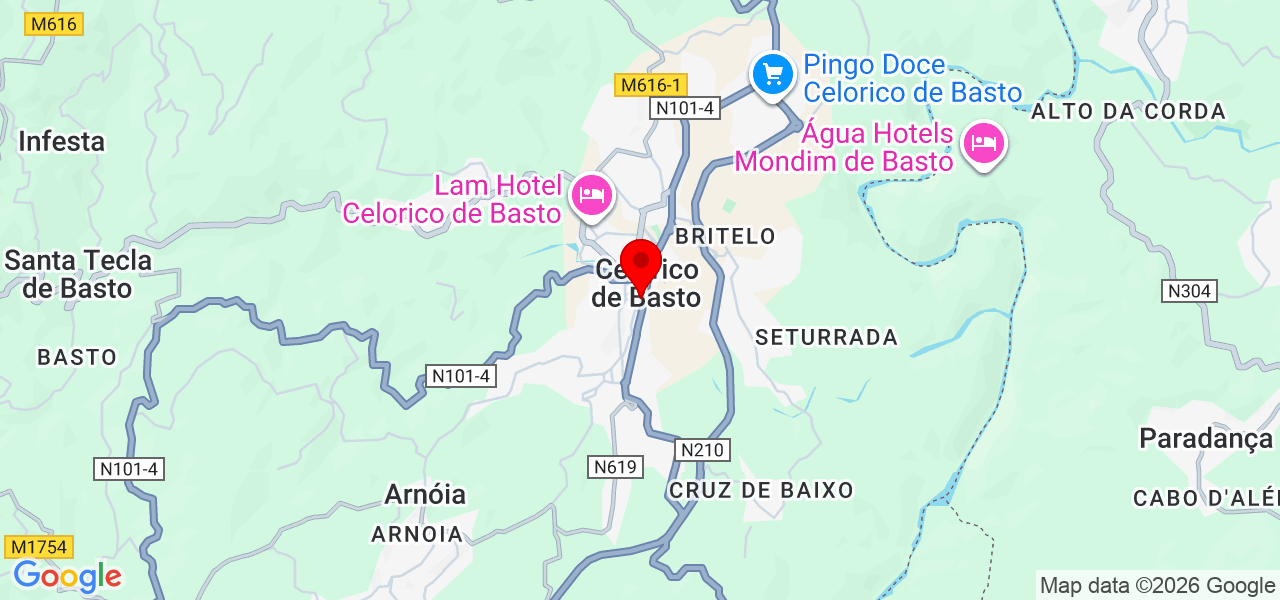 Dinis_Tech - Braga - Celorico de Basto - Karte