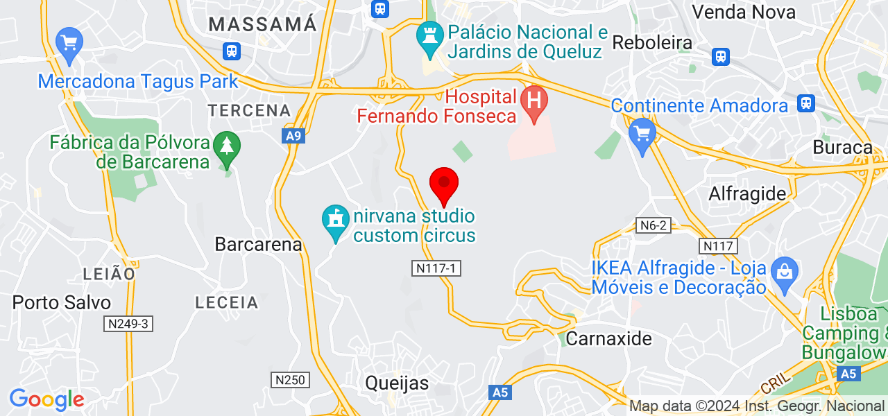 Linda Soares - Lisboa - Amadora - Mapa