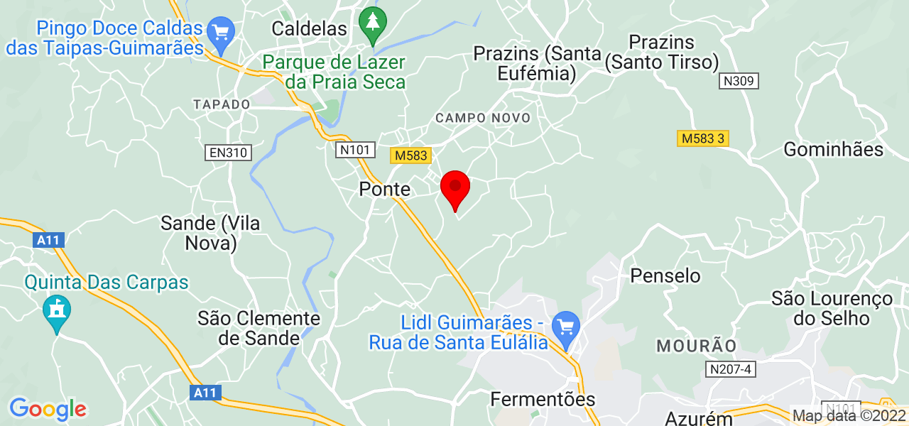 Bruna Faria - Braga - Guimarães - Mapa
