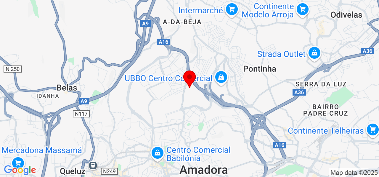 Claudia Neves - Lisboa - Amadora - Map