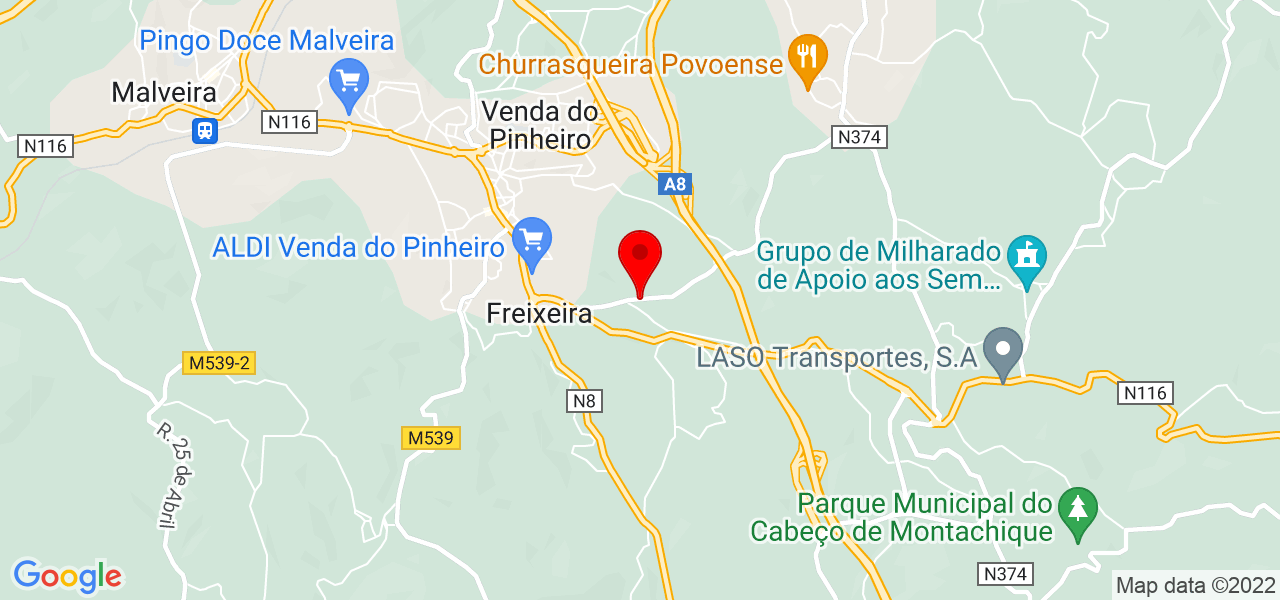 Frederico Carreira - Lisboa - Mafra - Mapa