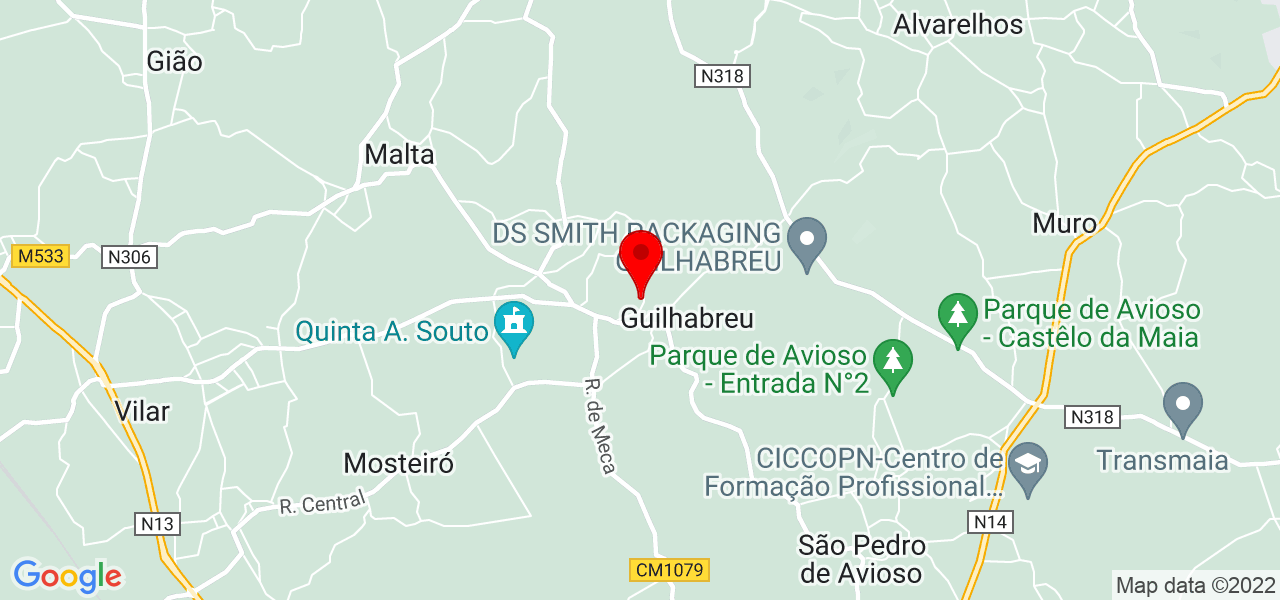 In&ecirc;s Moreira - Porto - Vila do Conde - Mapa
