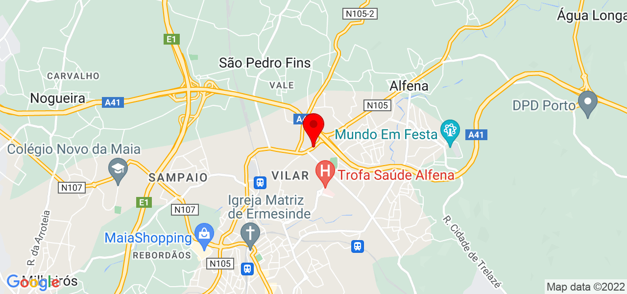 Interven&ccedil;&atilde;o Eficaz - Porto - Valongo - Mapa