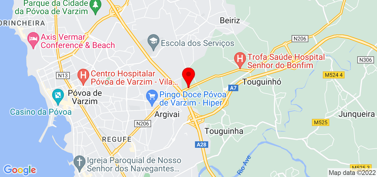 Fabiana - Porto - Vila do Conde - Karte