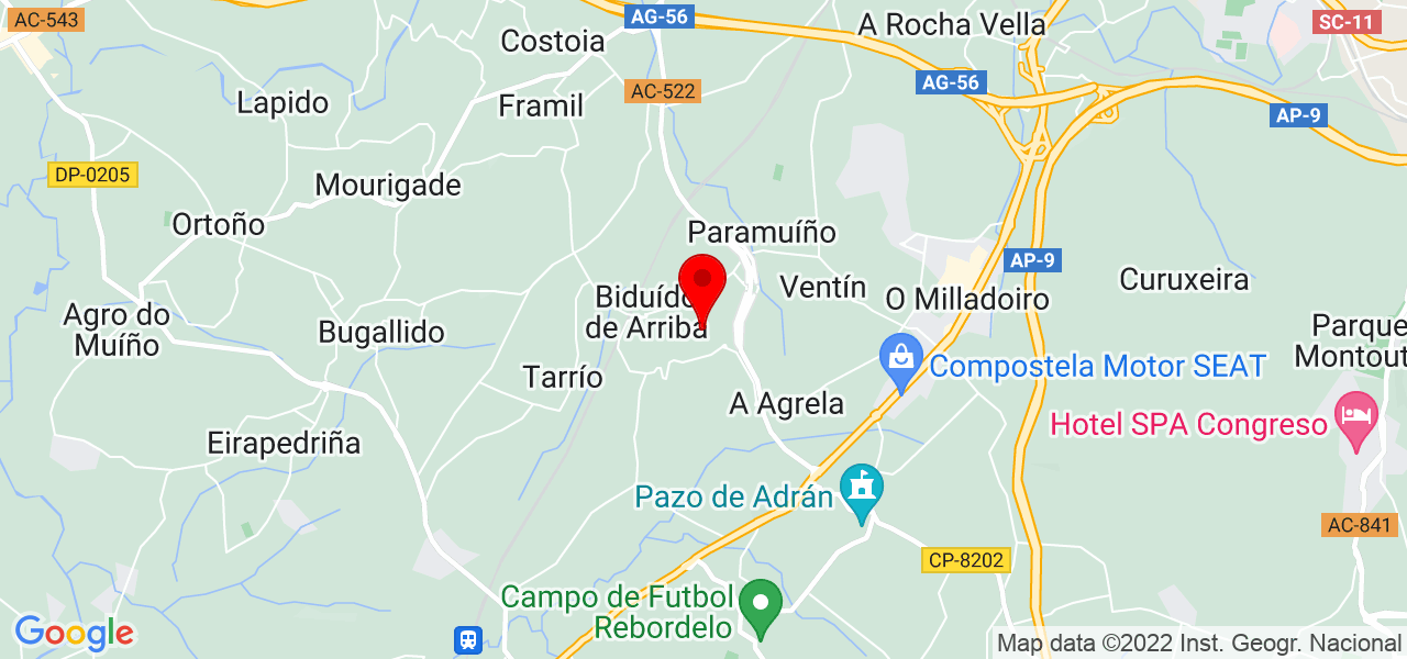 REPCS constructora - Galicia - Ames - Mapa