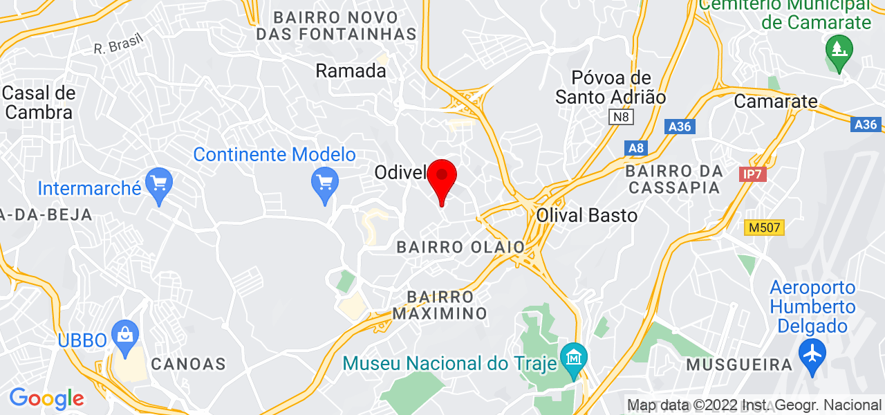 MUJIBUL HAQUE - Lisboa - Odivelas - Mapa