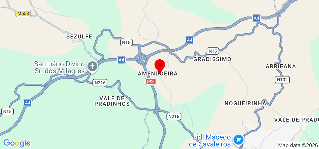 M. CRUZ FERNANDES - Bragança - Macedo de Cavaleiros - Map